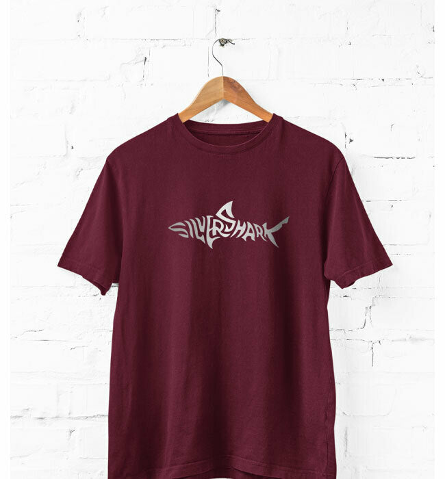 Men’s Silver Shark T Shirts Half Sleeves - Outgears Fitness