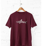 Men’s Silver Shark T Shirts Half Sleeves - Outgears Fitness