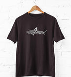 Men’s Silver Shark T Shirts Half Sleeves - Outgears Fitness