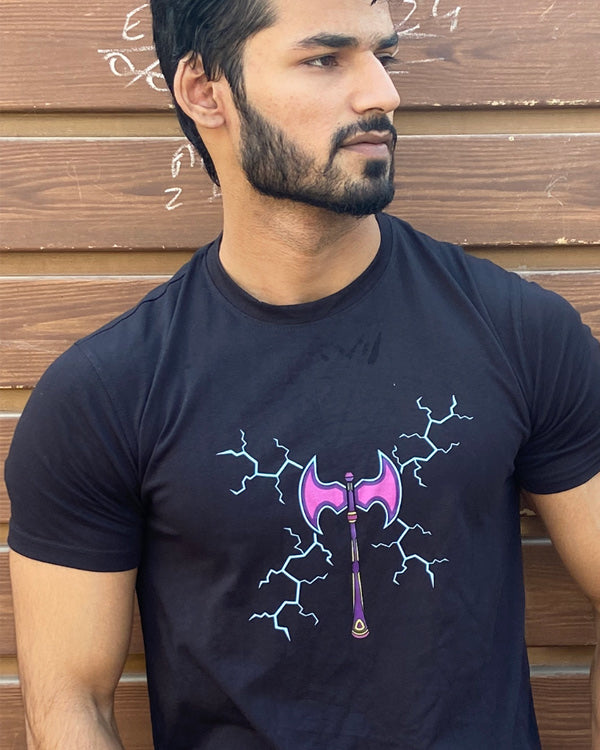 Men’s Thunder Axe T Shirts Half Sleeves - Outgears Fitness