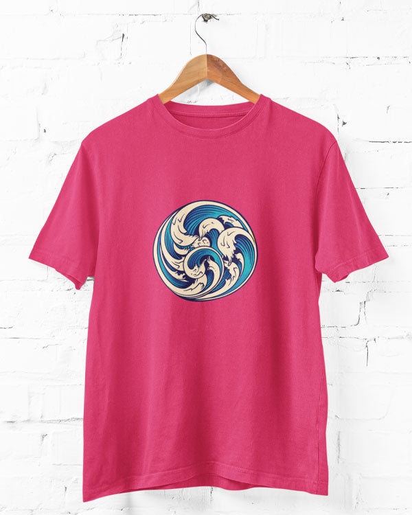 Women’s Waves T Shirt Half Sleeves