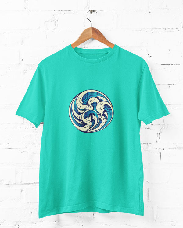 Women’s Waves T Shirt Half Sleeves