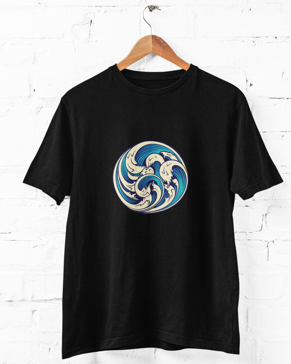 Women’s Waves T Shirt Half Sleeves