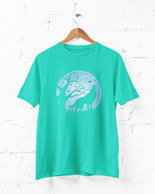 Women’s Wolf T Shirt Half Sleeves - Outgears Fitness