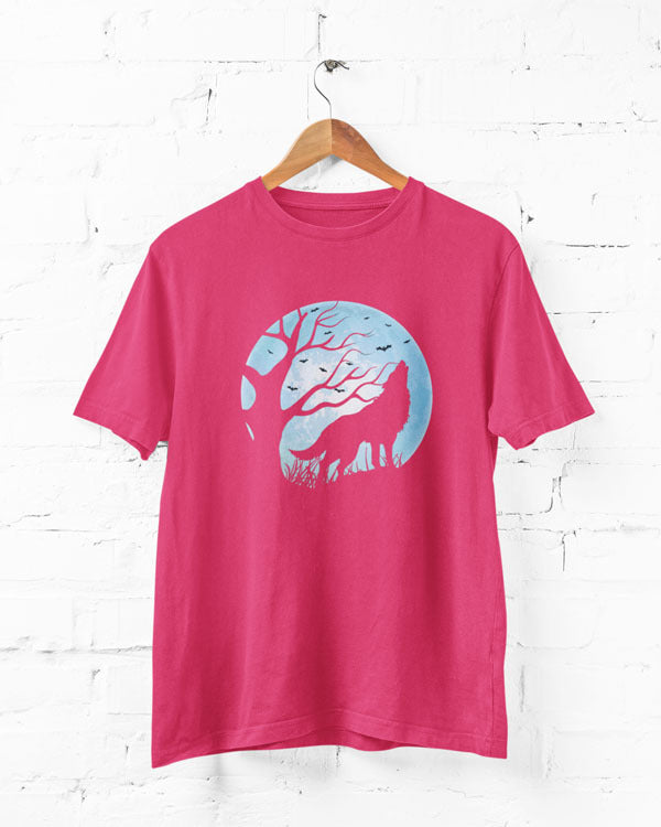Women’s Wolf T Shirt Half Sleeves - Outgears Fitness